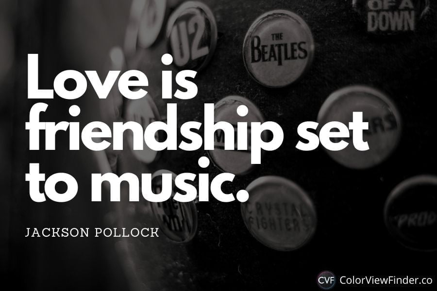 Inspirational Music Quote - Love is friendship set to music.