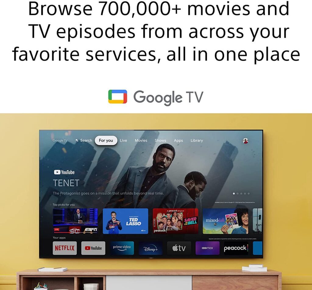 Sony A80J Google TV